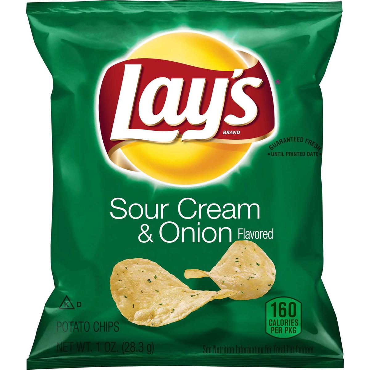 LAYS SOUR CREAM & ONION CHIPS