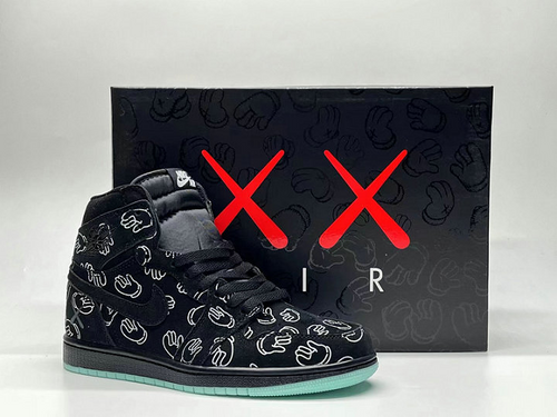 Air Jordan 1 High Kaws Black