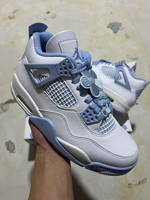 Nike Air Jordan 4 Retro Aluminum “Forget Me Not” Women's